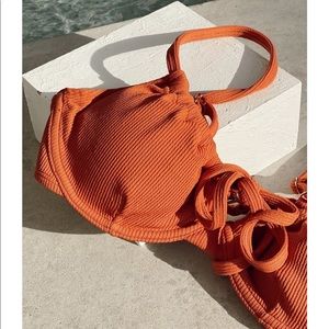 Angelina Ribbed Clay Top- Toluca Swim